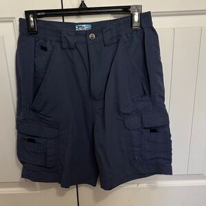 Men's Dark Blue Cargo Shorts